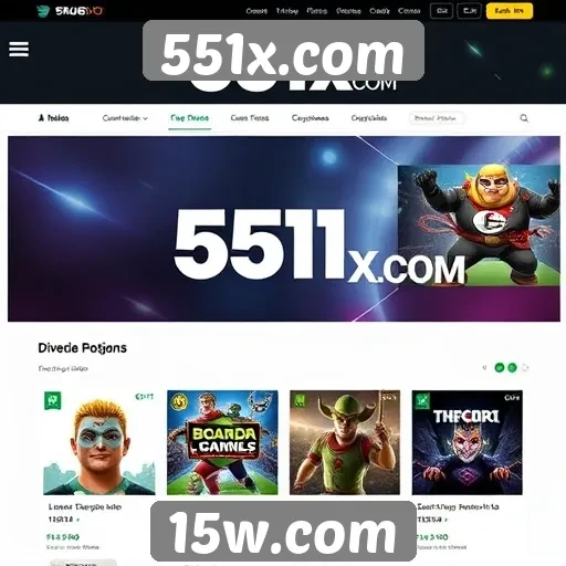 551x.com análise de jogos e funcionalidades